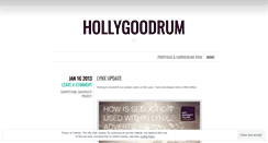Desktop Screenshot of hollygoodrum.wordpress.com