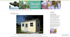 Desktop Screenshot of cheerfulsimplicity.wordpress.com