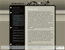 Tablet Screenshot of madrewithra.wordpress.com