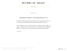Tablet Screenshot of blurbsofgrace.wordpress.com