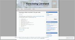 Desktop Screenshot of foreclosingcleveland.wordpress.com