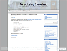 Tablet Screenshot of foreclosingcleveland.wordpress.com