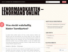 Tablet Screenshot of lenormandonline.wordpress.com