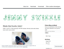 Tablet Screenshot of jennyswizzle.wordpress.com