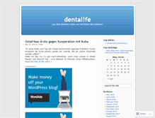 Tablet Screenshot of dentalife.wordpress.com