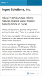 Mobile Screenshot of ingensolutions.wordpress.com