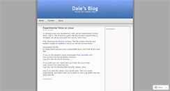 Desktop Screenshot of daleglass.wordpress.com