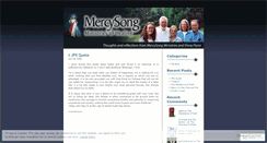 Desktop Screenshot of mercysong.wordpress.com