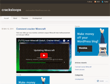 Tablet Screenshot of cracksloops.wordpress.com