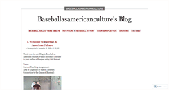 Desktop Screenshot of baseballasamericanculture.wordpress.com
