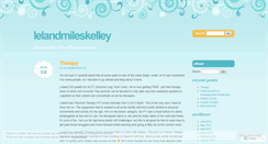 Desktop Screenshot of lelandmileskelley.wordpress.com