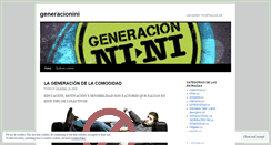 Desktop Screenshot of generacionini.wordpress.com