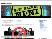 Tablet Screenshot of generacionini.wordpress.com