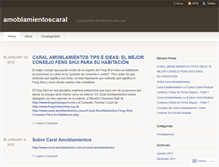 Tablet Screenshot of amoblamientoscaral.wordpress.com