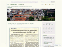 Tablet Screenshot of gabinetedoadilson.wordpress.com