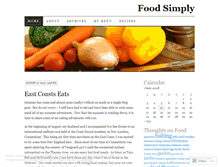 Tablet Screenshot of foodsimply.wordpress.com