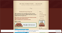 Desktop Screenshot of msbizdirectory.wordpress.com