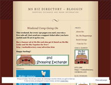 Tablet Screenshot of msbizdirectory.wordpress.com