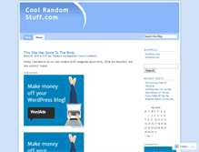Tablet Screenshot of coolrandomstufff.wordpress.com