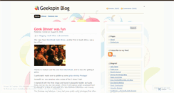 Desktop Screenshot of geekspin.wordpress.com