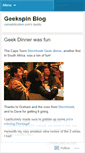 Mobile Screenshot of geekspin.wordpress.com