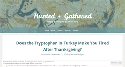 Desktop Screenshot of huntedandgathered.wordpress.com