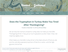 Tablet Screenshot of huntedandgathered.wordpress.com
