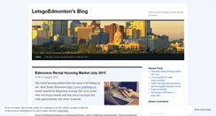 Desktop Screenshot of letsgoedmonton.wordpress.com