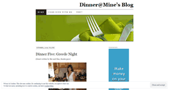 Desktop Screenshot of dinneratmine.wordpress.com