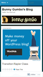 Mobile Screenshot of bunnygumbo.wordpress.com