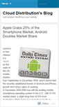 Mobile Screenshot of clouddistribution.wordpress.com