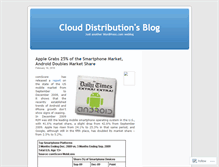 Tablet Screenshot of clouddistribution.wordpress.com