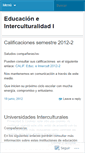 Mobile Screenshot of interculturalidadffyl.wordpress.com