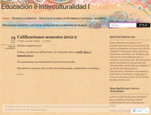 Tablet Screenshot of interculturalidadffyl.wordpress.com