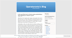 Desktop Screenshot of operatoronto.wordpress.com