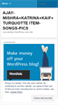 Mobile Screenshot of mishraajaykatrinakaifturquotte.wordpress.com