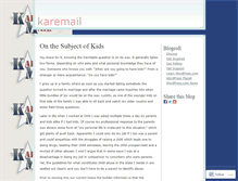 Tablet Screenshot of karemail.wordpress.com