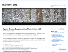 Tablet Screenshot of javaclaus.wordpress.com