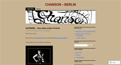 Desktop Screenshot of chansonette.wordpress.com