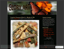 Tablet Screenshot of gloryart.wordpress.com