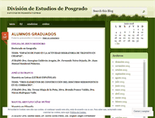 Tablet Screenshot of graduadosfilos.wordpress.com