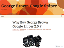 Tablet Screenshot of buygeorgebrowngooglesniper20.wordpress.com