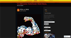 Desktop Screenshot of clubkozakpancrase.wordpress.com