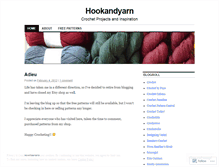 Tablet Screenshot of hookandyarn.wordpress.com