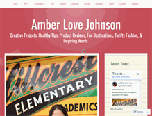 Tablet Screenshot of amberlovejohnson.wordpress.com