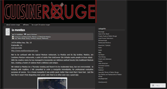 Desktop Screenshot of cuisinerouge.wordpress.com