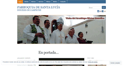 Desktop Screenshot of parroquiadesantalucia.wordpress.com