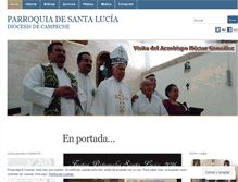 Tablet Screenshot of parroquiadesantalucia.wordpress.com