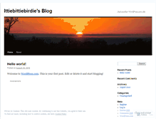 Tablet Screenshot of ittiebittiebirdie.wordpress.com