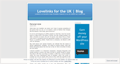 Desktop Screenshot of lovelinksuk.wordpress.com